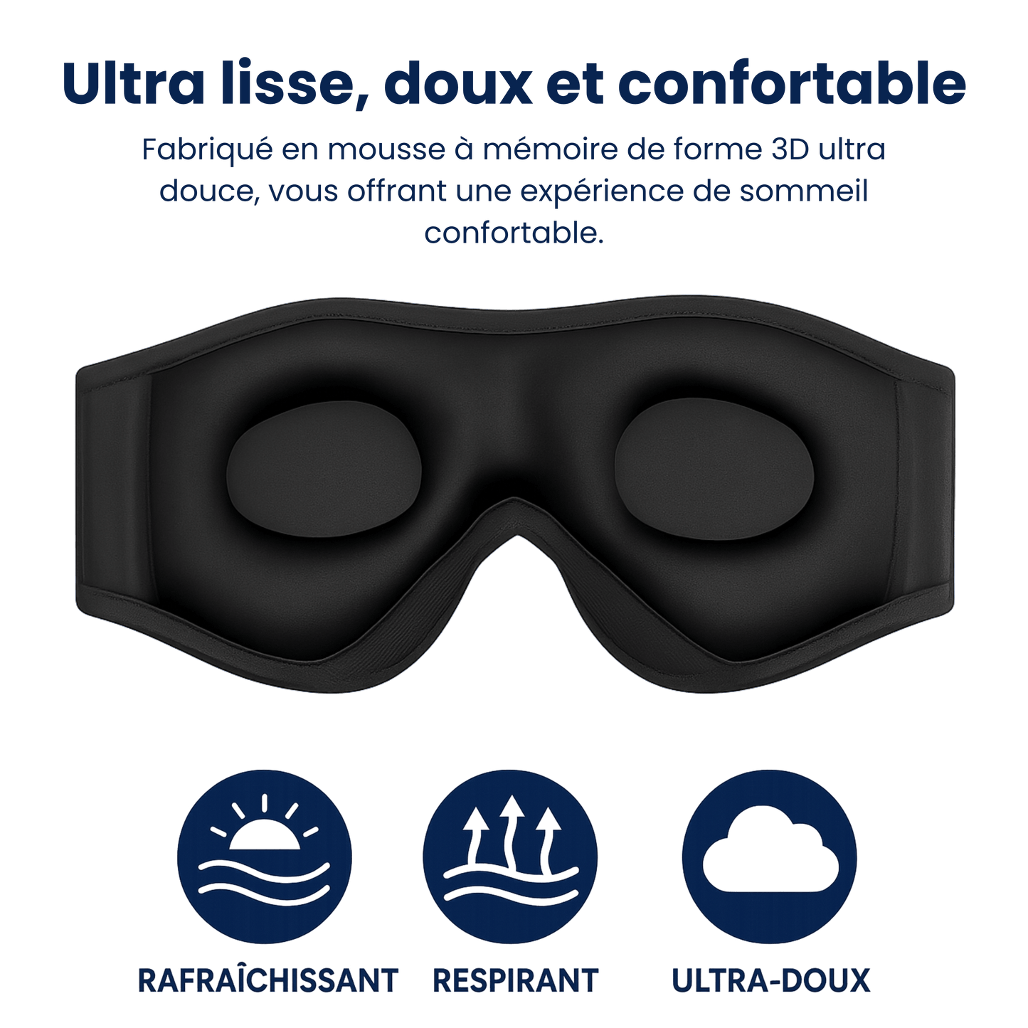 Masque de Sommeil Bluetooth SomlyLife – Confort & Musique